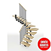 Scrigno Escalera principal Lumina U (65 cm, 1/4 espiral izquierda, Altura de planta: 241 cm - 289 cm, Antracita/Beige) | BAUHAUS