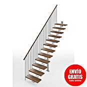 Scrigno Escalera principal Lumina Recta (Plata/Nogal, 95 cm, Recto, Altura de planta: 241 cm - 289 cm) | BAUHAUS