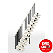 Scrigno Escalera principal Lumina Recta (Antracita/Blanco, 95 cm, Recto, Altura de planta: 241 cm - 289 cm) | BAUHAUS