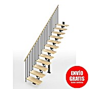 Scrigno Escalera principal Lumina Recta (Antracita/Beige, 85 cm, Recto, Altura de planta: 241 cm - 289 cm) | BAUHAUS