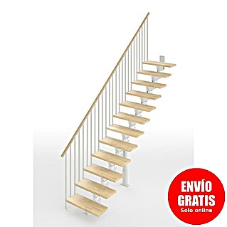 Scrigno Escalera principal Lumina Recta (85 cm, Recto, Altura de planta: 241 cm - 289 cm, Blanco/Beige)