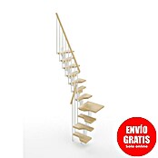 Scrigno Escalera principal Sailor L (Ancho: 61 cm, 1/4 espiral izquierda, Color peldaños: Beige, Blanco/Beige) | BAUHAUS