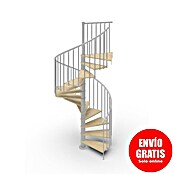 Scrigno Escalera de caracol Loop (Diámetro: 140 cm, Altura de planta: 267 cm - 312 cm, Plata/Beige) | BAUHAUS