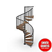 Scrigno Escalera de caracol Loop (Antracita/Nogal, Diámetro: 120 cm, Altura de planta: 267 cm - 312 cm) | BAUHAUS