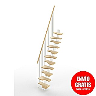 Scrigno Escalera principal Sailor (Ancho: 61 cm, Recto, Altura de planta: 241 cm - 285 cm, Blanco/Beige)