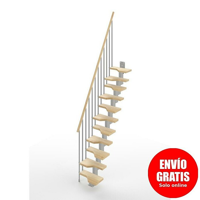 Scrigno Escalera principal Sailor (Beige, Plata, Ancho: 61 cm, Recto, Altura de planta: 241 cm - 285 cm) | BAUHAUS