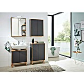 Fackelmann Finn Midischrank (B x T x H: 600 x 305 x 750 mm, Ast-Eiche, Anthrazit) | BAUHAUS