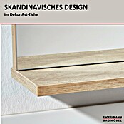 Fackelmann Finn Ablagespiegel (598 x 135 x 692 mm, Ast-Eiche) | BAUHAUS