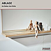 Fackelmann Finn Ablagespiegel (598 x 135 x 692 mm, Ast-Eiche) | BAUHAUS