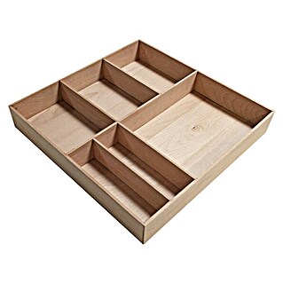 Fackelmann Stanford Schubladenbox (L x B x H: 380 x 370 x 45 mm, Braun)
