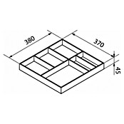 Fackelmann Stanford Schubladenbox (L x B x H: 380 x 370 x 45 mm, Braun) | BAUHAUS