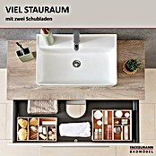 Fackelmann Stanford Waschbeckenunterschrank (B x T x H: 1 100 x 500 x 404 mm, Nature Oak, Weiß, OHNE Beckenausschnitt) | BAUHAUS