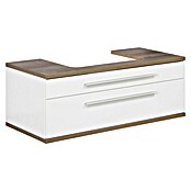 Fackelmann Stanford Waschbeckenunterschrank (B x T x H: 1 000 x 500 x 404 mm, Nature Oak, Weiß, MIT Beckenausschnitt) | BAUHAUS