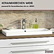 Fackelmann Stanford Waschbeckenunterschrank (B x T x H: 1 000 x 500 x 404 mm, Nature Oak, Weiß, MIT Beckenausschnitt) | BAUHAUS