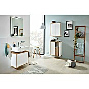 Fackelmann Finn Hängeschrank (B x T x H: 600 x 201 x 750 mm, Ast-Eiche, Weiß) | BAUHAUS