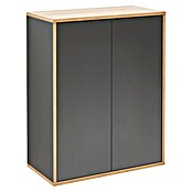 Fackelmann Finn Midischrank (B x T x H: 600 x 305 x 750 mm, Ast-Eiche, Anthrazit) | BAUHAUS