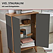 Fackelmann Finn Midischrank (B x T x H: 600 x 305 x 750 mm, Ast-Eiche, Anthrazit) | BAUHAUS