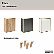 Fackelmann Finn Midischrank (B x T x H: 600 x 305 x 750 mm, Ast-Eiche, Anthrazit) | BAUHAUS
