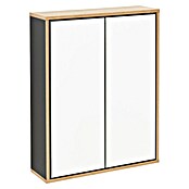 Fackelmann Finn Spiegelschrank (B x H: 600 x 750 mm, Ast-Eiche, Anthrazit) | BAUHAUS