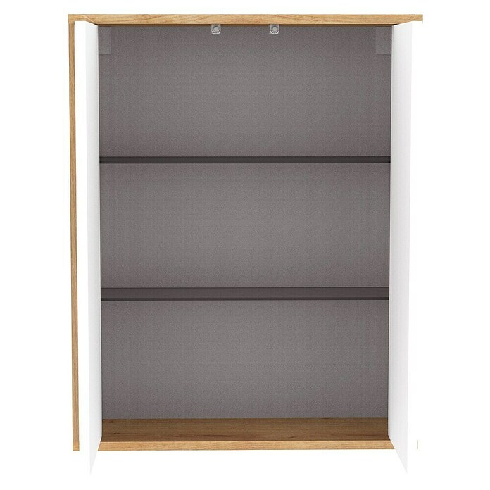 Fackelmann Finn Hängeschrank (B x T x H: 600 x 201 x 750 mm, Ast-Eiche, Weiß) | BAUHAUS