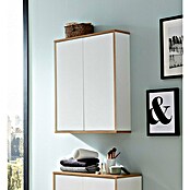 Fackelmann Finn Hängeschrank (B x T x H: 600 x 201 x 750 mm, Ast-Eiche, Weiß) | BAUHAUS