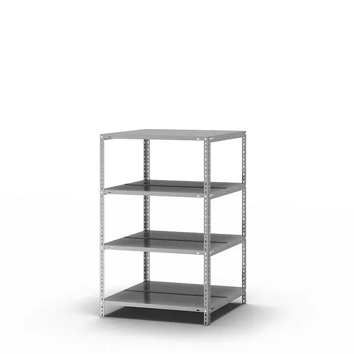 Proregal Aktenregal MAGNUS Schraubsystem - H x B x T: 115 x 75 x 60 cm, Traglast pro Boden: 90 kg, Anzahl Böden: 4 Stk., Schrauben, Verzinkt