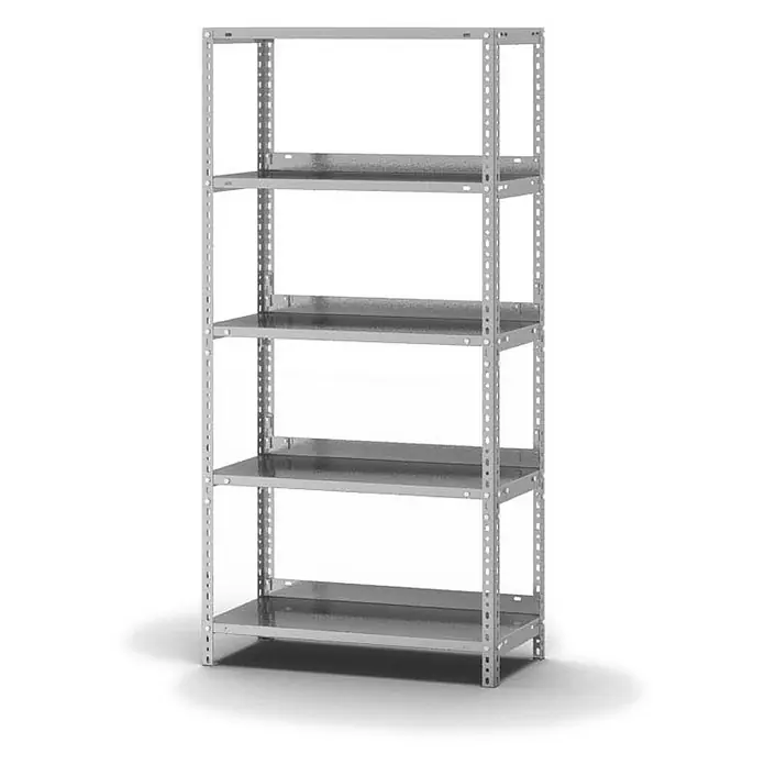 Proregal Aktenregal MAGNUS Schraubsystem - Traglast pro Boden: 60 kg, Anzahl Böden: 5 Stk., Schrauben, Verzinkt