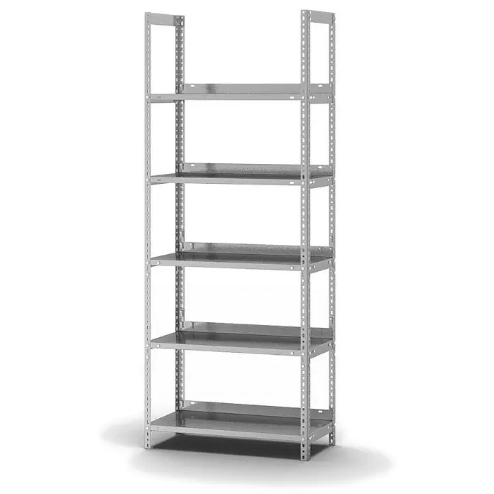 Proregal Aktenregal MAGNUS Schraubsystem - Traglast pro Boden: 60 kg, Anzahl Böden: 5 Stk., Schrauben, Verzinkt