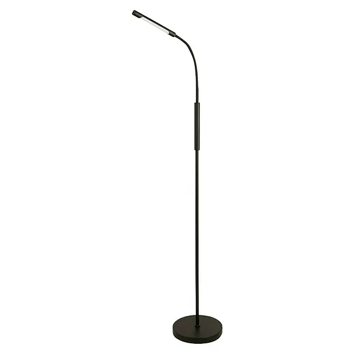 Searchlight LED-Stehleuchte Plume - 5 W, Höhe: 160 cm, Schwarz - Elegante, schwarze Stehlampe mit schwenkbarem LED-Licht für optimale Beleuchtung im Raum. Stilvolles Design für modernes Wohnen.