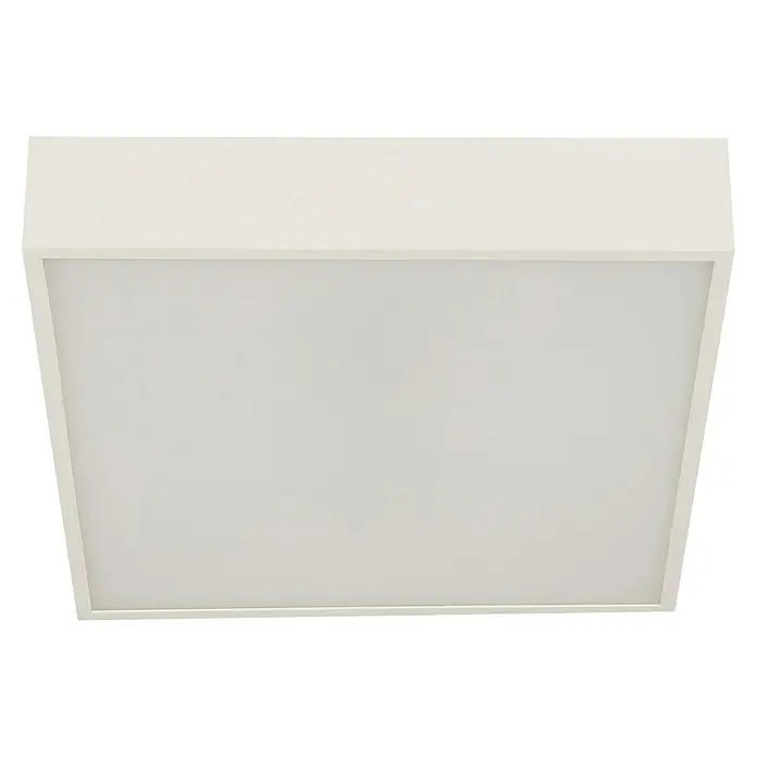 Searchlight LED-Deckenleuchte Zeus - 16 W, L x B x H: 30 x 30 x 6 cm, Weiß, Warmweiß - Weiße LED-Deckenleuchte für Innenräume. Die ideale Beleuchtung für Ihr Zuhause oder Büro, modern und hell.