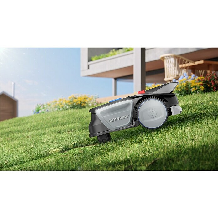 Sunseeker Robotmaaierset V1 incl. garage (300 m², Snijbreedte: 16 cm, Cameranavigatie) | BAUHAUS