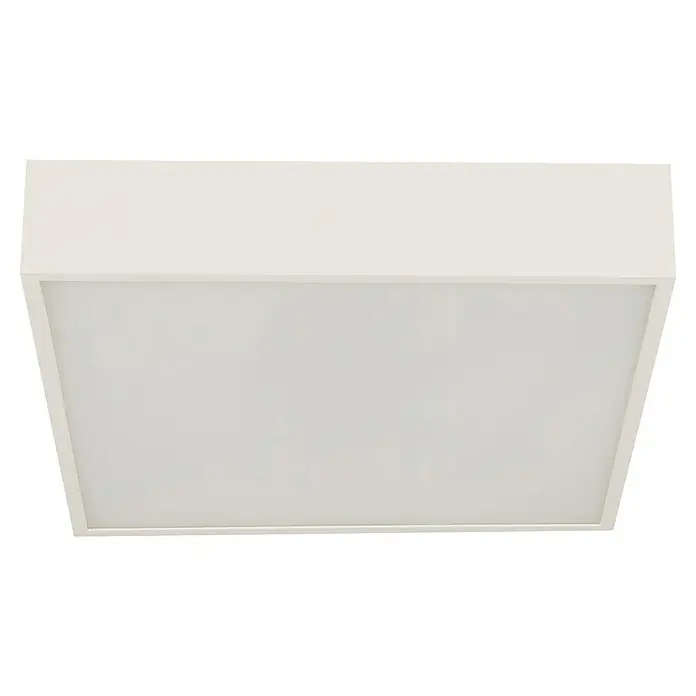 Searchlight LED-Deckenleuchte Zeus - 16 W, L x B x H: 30 x 30 x 6 cm, Weiß, Warmweiß - Deckenleuchte in quadratischer Form. Modernes Design mit gleichmäßiger Lichtverteilung, ideal für Büros und Wohnräume.
