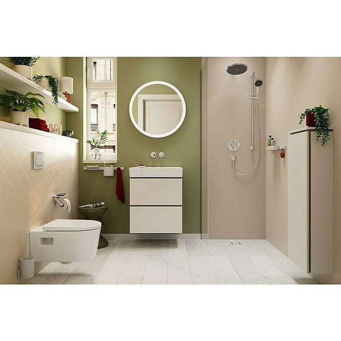 Hansgrohe Bedieningspaneel iFrame Original S dual flush (Wit, 2 spoelstanden) | BAUHAUS