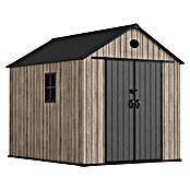 Hoggar Caseta de jardín Oak 060 (Medidas ext. (An x Pr): 226 x 283 cm, Plástico, Marrón/Antracita, 6,41 m²) | BAUHAUS
