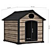 Hoggar Hundehütte Oak (115 x 102 x 100 cm, Kunststoff, Beige) | BAUHAUS