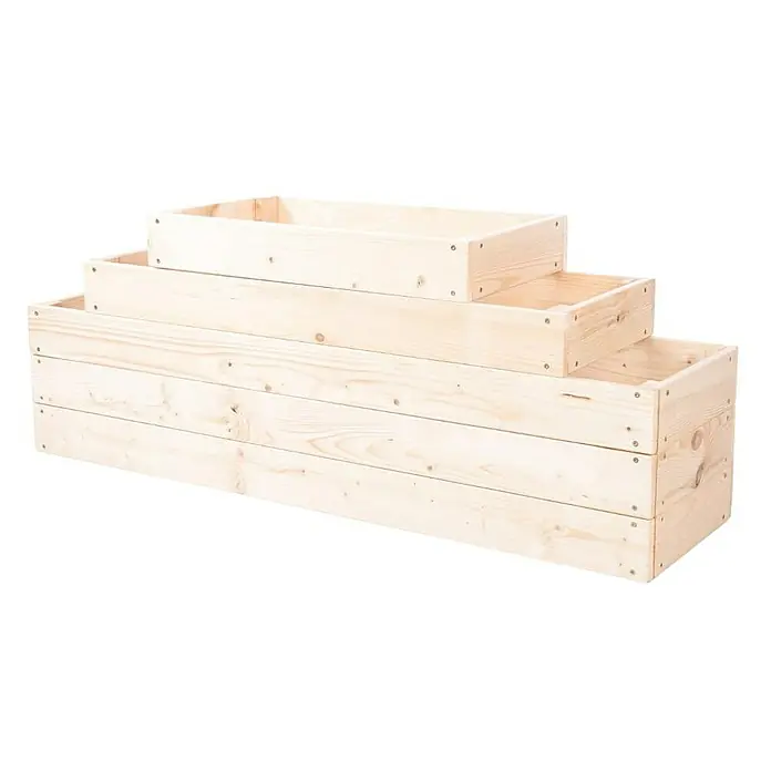 Proregal Hochbeet GardenStep Holz - 30 x 117 x 45 cm, Holz, Imprägniert