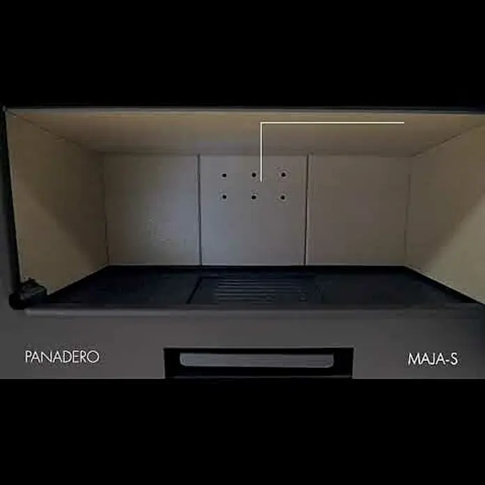 Panadero Estufa de leña Maja S - 7,2 kW, Material del revestimiento: Acero, Negro - PANADERO MAJA S ES