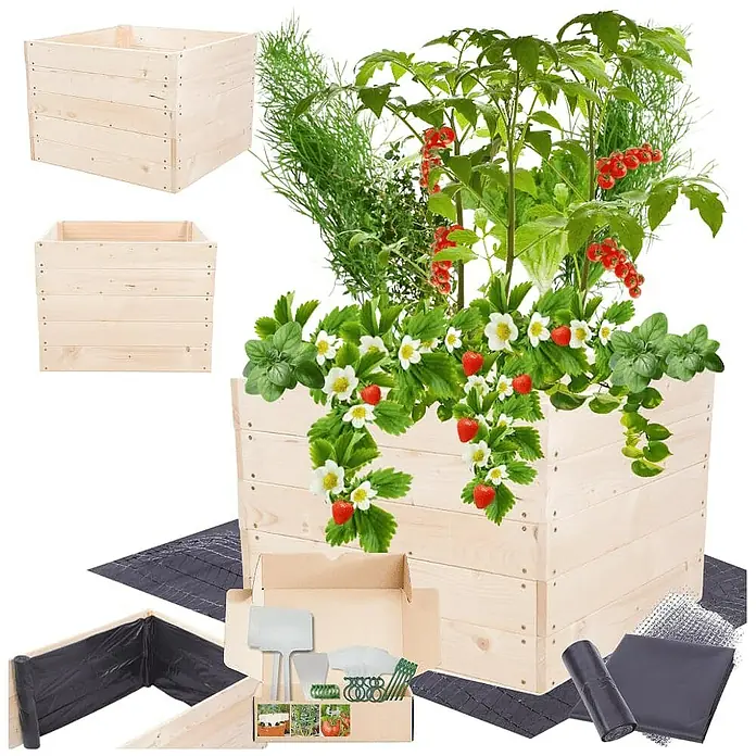 Proregal Hochbeet Growline Holz - Holz, Natur