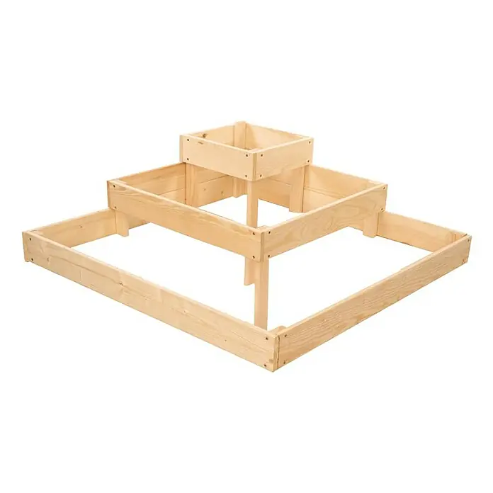 Proregal Hochbeet TREPPEN Holz - Holz, Natur