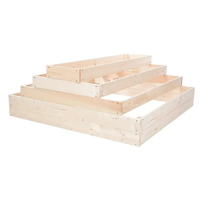 Proregal Hochbeet GardenStep Holz - 100 x 117 x 45 cm, Holz, Imprägniert