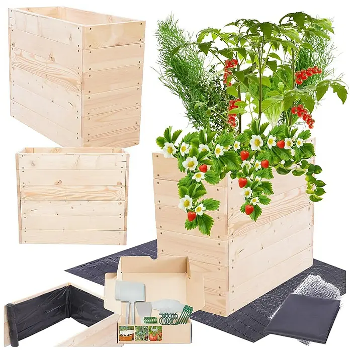 Proregal Hochbeet Growline Holz - Holz, Natur