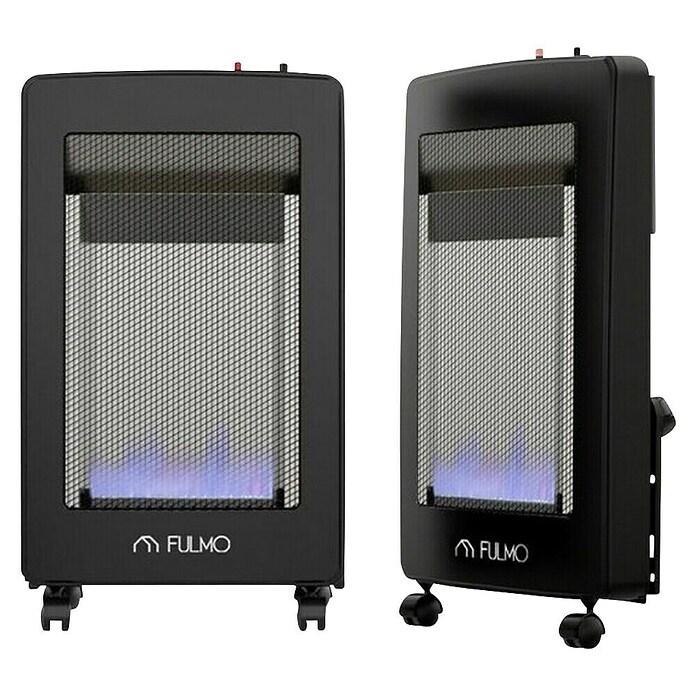 Fulmo Estufa de gas de llama azul L (4,2 kW, Negro) | BAUHAUS