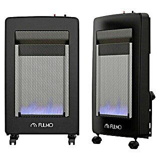 Fulmo Estufa de gas de llama azul L (4,2 kW, Negro)