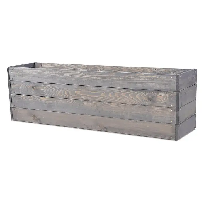 Proregal Hochbeet Growline Holz - 30 x 120 x 36 cm, Holz, Grau