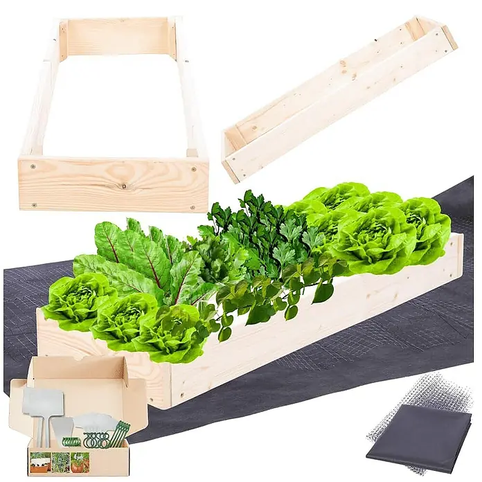 Proregal Hochbeet GardenStep Holz - Holz, Natur
