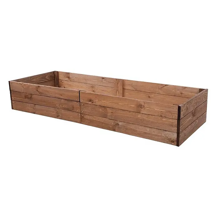 Proregal Hochbeet Growline Holz - 80 x 163 x 27 cm, Holz, Braun
