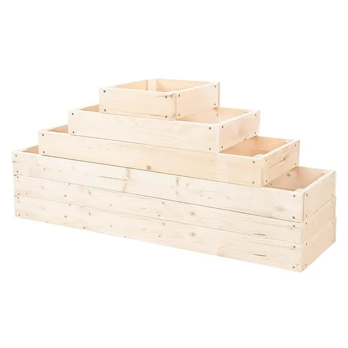 Proregal Hochbeet GardenStep Holz - Holz, Natur