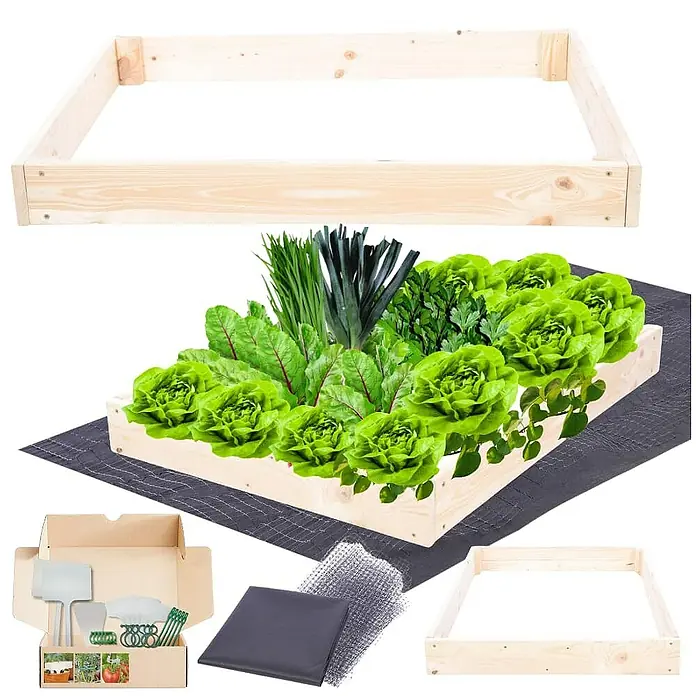 Proregal Hochbeet GardenStep Holz - Holz, Natur