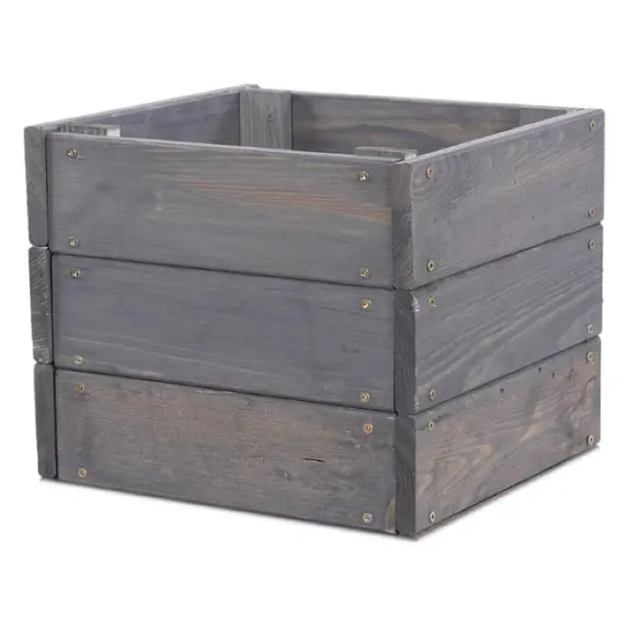 Proregal Hochbeet Growline Holz - 30 x 33 x 27 cm, Holz, Grau