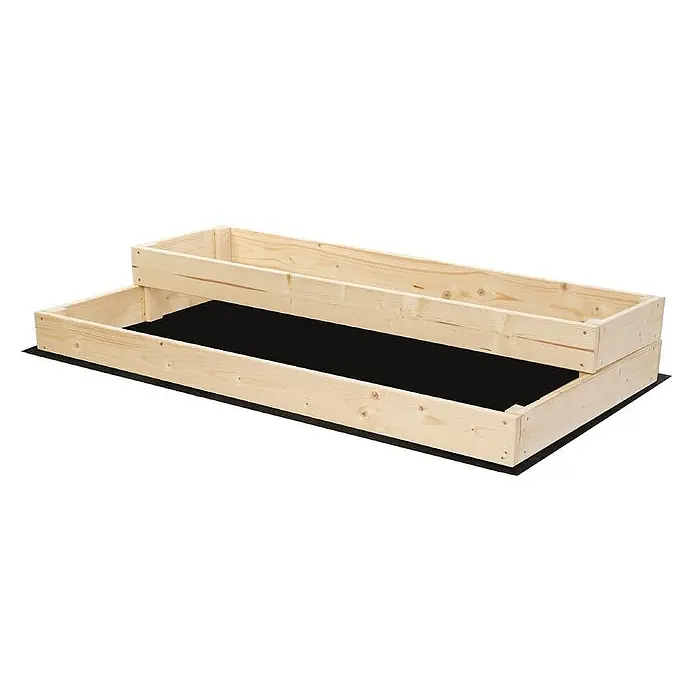 Proregal Hochbeet TREPPEN Holz - 63 x 117 x 18 cm, Holz, Natur